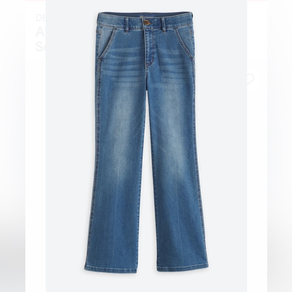 Democracy Ab Solution Skyrise Double Side Seam Trouser Boot Jean- Size 14